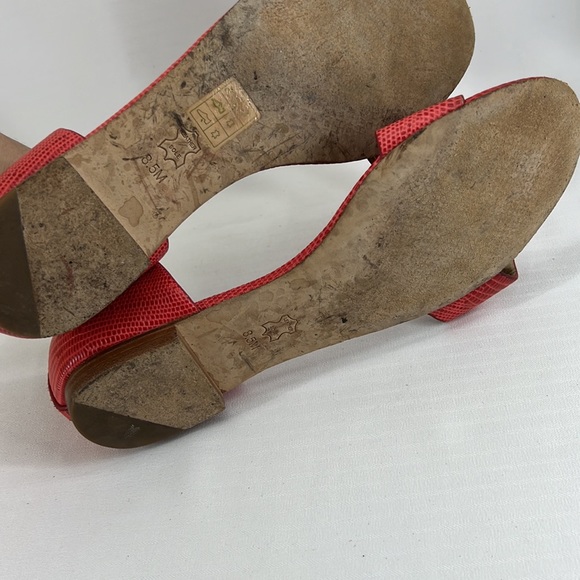 Tory Burch Tangerine Leather Sandals - Picture 11 of 14